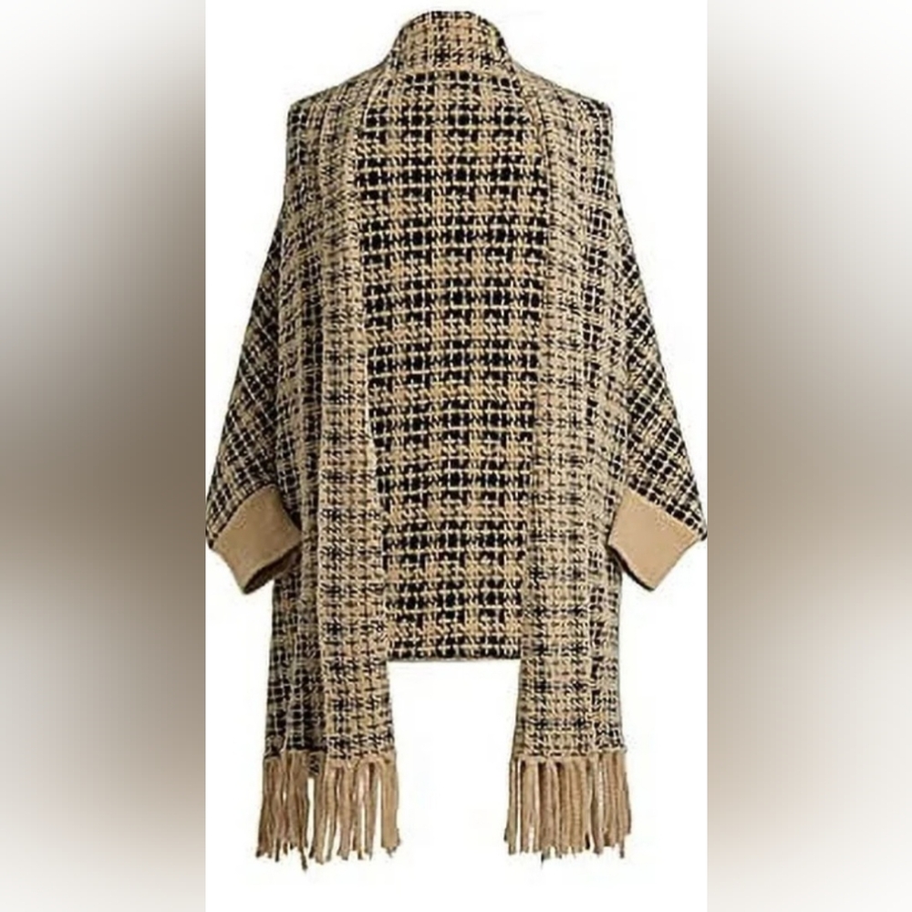 DEMDACO Tweed Shawl with Sleeves